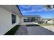 Private patio with modern furniture and beautiful landscape views at 2809 E Frye Rd, Phoenix, AZ 85048