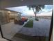 View of backyard patio with seating area and mountain view at 2809 E Frye Rd, Phoenix, AZ 85048