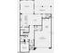 First floor plan showcasing a 3-car tandem garage, great room, kitchen, and outdoor living space at 3804 S Buttercup --, Mesa, AZ 85212