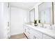 Modern bathroom with double vanity and marble countertops at 4446 E Camelback Rd # 111, Phoenix, AZ 85018