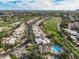 Aerial view of community with golf course and pool at 4710 N 65Th St, Scottsdale, AZ 85251
