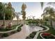 Landscaped backyard with patio and seating area at 4710 N 65Th St, Scottsdale, AZ 85251
