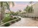 Landscaped backyard with patio and seating area at 4710 N 65Th St, Scottsdale, AZ 85251