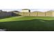 Artificial turf putting green in backyard at 970 W Lincoln Ave, Coolidge, AZ 85128