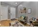 Inviting entryway with a bench and charming wall decor at 21915 E Silver Creek Ct, Queen Creek, AZ 85142