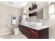 Modern bathroom with double vanity and updated fixtures at 7137 E Rancho Vista Dr # 2002, Scottsdale, AZ 85251