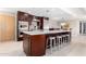 Modern kitchen featuring stainless steel appliances and an expansive island at 7137 E Rancho Vista Dr # 2002, Scottsdale, AZ 85251