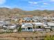 Aerial view of modern houses in a mountainside community at 14174 E Highland Ave, Fountain Hills, AZ 85268