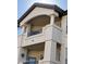 Private balcony with columns and wrought-iron railings at 14950 W Mountain View Blvd # 1310, Surprise, AZ 85374