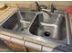 Stainless steel double kitchen sink at 14950 W Mountain View Blvd # 1310, Surprise, AZ 85374