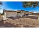Covered patio with gravel landscaping and privacy fence at 1818 E Monterey Way, Phoenix, AZ 85016