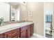 Bathroom with single sink vanity and toilet at 3291 E Cherrywood Pl, Chandler, AZ 85249