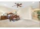 Main bedroom with large windows and ensuite bathroom access at 3291 E Cherrywood Pl, Chandler, AZ 85249