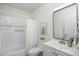 Clean bathroom with white vanity and updated fixtures at 1026 N 85Th Pl, Scottsdale, AZ 85257