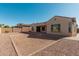 Landscaped backyard with gravel and brick pavers at 11122 E Tripoli Ave, Mesa, AZ 85212