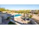 Stunning pool and patio area with firepit and gazebo at 29523 N 146Th St, Scottsdale, AZ 85262