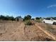 Backyard of the property featuring a shed and chain link fence at 709 N San Manuel Ave, Mammoth, AZ 85618