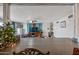 View of a living room from over a countertop, with a Christmas tree at 1219 E Barcelona Ave, Casa Grande, AZ 85122