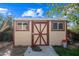 Exterior view of a storage shed in a backyard at 1219 E Barcelona Ave, Casa Grande, AZ 85122