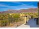 Balcony view overlooking desert landscape and mountains at 2724 S Falling Star Rd, Gold Canyon, AZ 85118