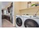 Laundry room with washer, dryer, and cabinets at 2724 S Falling Star Rd, Gold Canyon, AZ 85118