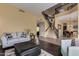 Open living area with a view of the staircase and dining area at 2724 S Falling Star Rd, Gold Canyon, AZ 85118