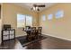 Home office with mountain views and built-in desk at 2724 S Falling Star Rd, Gold Canyon, AZ 85118
