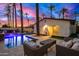 Relaxing patio with pool and stunning sunset views at 4311 E Roma Ave, Phoenix, AZ 85018