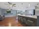 Modern kitchen with island and stainless steel appliances at 4832 W Caron St, Glendale, AZ 85302