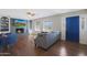 Living room features a fireplace and hardwood floors at 4832 W Caron St, Glendale, AZ 85302
