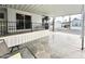 Covered patio with stone flooring and metal railing at 523 S Jaspar Dr, Apache Junction, AZ 85119