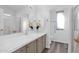 Bathroom featuring a large vanity, shower, and linen storage at 8500 E Southern Ave # 548, Mesa, AZ 85209