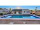 Sparkling pool with patio and shed at 3061 N Platina Cir # N, Mesa, AZ 85215