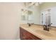 Bathroom with double vanity and beige countertop at 322 E Caribbean Dr, Casa Grande, AZ 85122