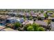 Aerial perspective of a residential area with houses and landscaping at 3494 E Gary Way, Gilbert, AZ 85234