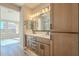 Double vanity bathroom with ample storage at 389 E Bracciano Ave, Queen Creek, AZ 85140