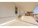 Covered patio and steps leading to the mobile home entrance at 5201 W Camelback Rd # A187, Phoenix, AZ 85031