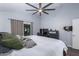 Spacious bedroom with king bed and backyard access at 4112 E Tanglewood Dr, Phoenix, AZ 85048