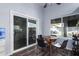 Bright breakfast nook with table and chairs, view of backyard at 4112 E Tanglewood Dr, Phoenix, AZ 85048