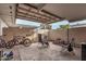 Outdoor patio with seating area and fire pit at 4937 N Granite Reef Rd, Scottsdale, AZ 85251