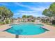Sparkling community pool with ample lounge chairs at 4937 N Granite Reef Rd, Scottsdale, AZ 85251
