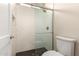 Clean bathroom with a walk-in shower and hexagon tile at 1704 E Melrose St, Mesa, AZ 85203