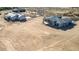 Aerial view of two new construction homes on adjacent lots at 22378 W Daley Ln, Surprise, AZ 85387