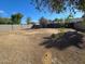 Large unlandscaped backyard with block wall and partial shade at 6943 W Monterey Way, Phoenix, AZ 85033