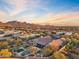 Stunning aerial view of the property and surrounding mountain landscape at 8848 E Via Del Sol Dr, Scottsdale, AZ 85255