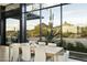 Bright dining area with a large window showcasing scenic mountain views at 10101 E Happy Valley Rd, Scottsdale, AZ 85255