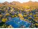 Community tennis and pickleball courts with mountain views at 16593 N 104Th St, Scottsdale, AZ 85255