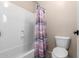 Bathroom with shower/tub combo and neutral decor at 17881 W Larkspur Dr, Surprise, AZ 85388