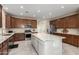 Modern kitchen featuring granite countertops and ample cabinetry at 17881 W Larkspur Dr, Surprise, AZ 85388