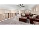 Bright loft overlooks main floor; includes comfortable seating area at 17881 W Larkspur Dr, Surprise, AZ 85388